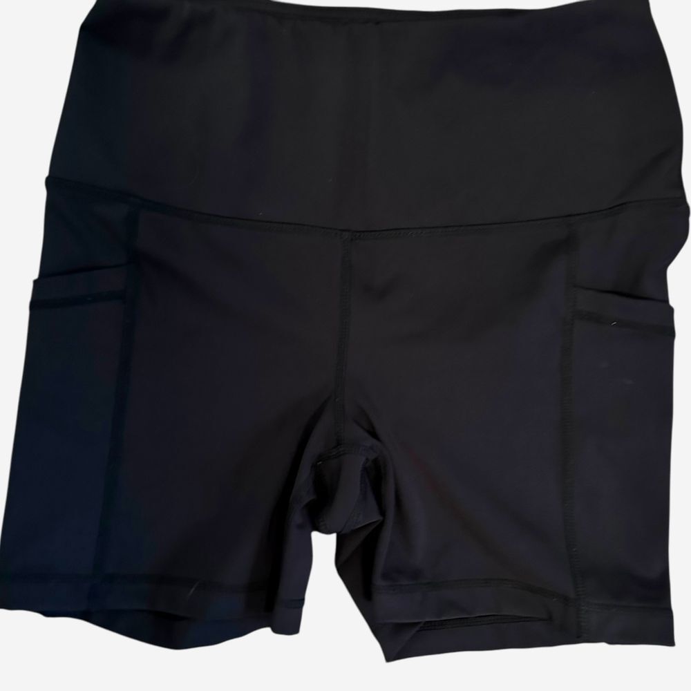 Athletic‎ Shorts High Waist Yoga Running Workout Pocket Bike Shorts - Picture 3 of 11